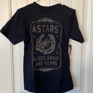 Mens size small black alpinestars t shirt